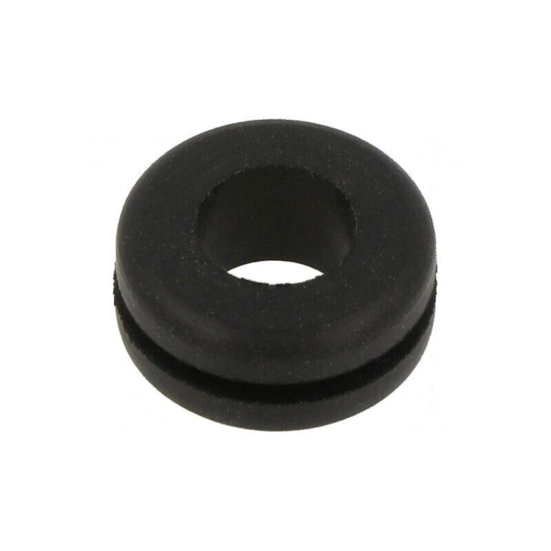 Manşon din gumă neagră Øorif.mont: 11,1mm Øorif: 7,92mm | Electronic-mag.ro | Componente Electronice