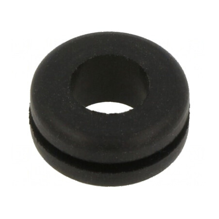 Manşon din gumă neagră Øorif.mont: 11,1mm Øorif: 7,92mm | Electronic-mag.ro | Componente Electronice