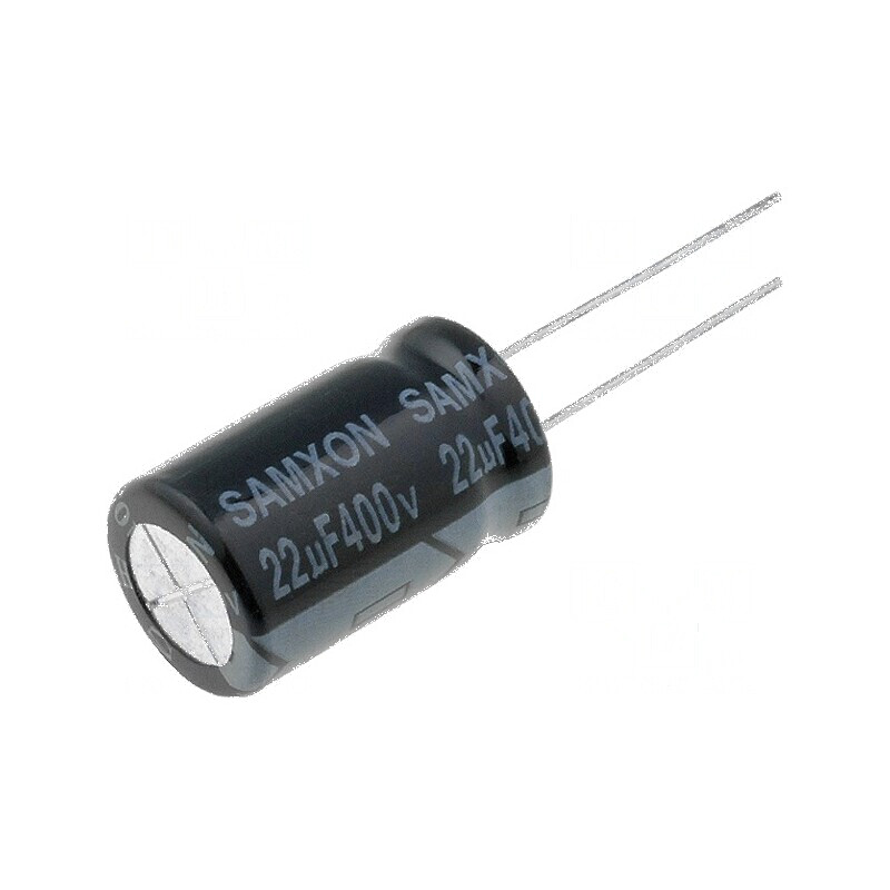 Condensator electrolitic THT 22uF 400VDC Ø12,5x20mm ±20% - Componentă electronică de calitate | Electronic-mag.ro | Componente Electronice Condensator electrolitic THT 22uF 400VDC Ø12,5x20mm ±20% - Componentă electronică de calitate | Electronic-mag.ro | Componente Electronice