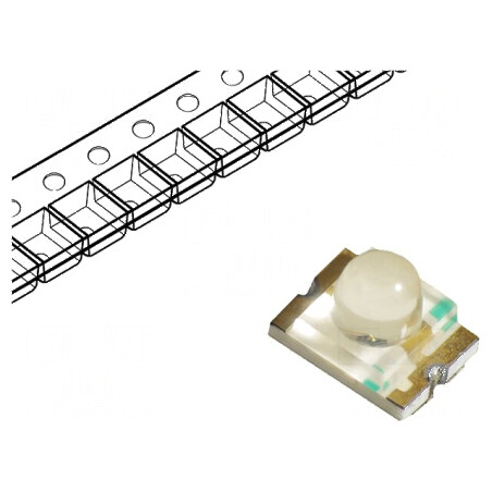 LED SMD 3224 galben 2500÷3600mcd 3,2x2,4x2,4mm 20° 20mA pentru iluminat | Electronic-mag.ro | Componente Electronice