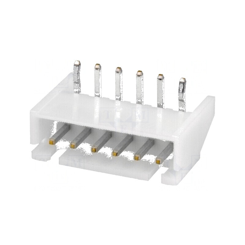 Conector cablu-placă soclu tată XH 2,5mm PIN 6 THT 250V 3A pentru conectare electrică | Electronic-mag.ro | Componente Electronice