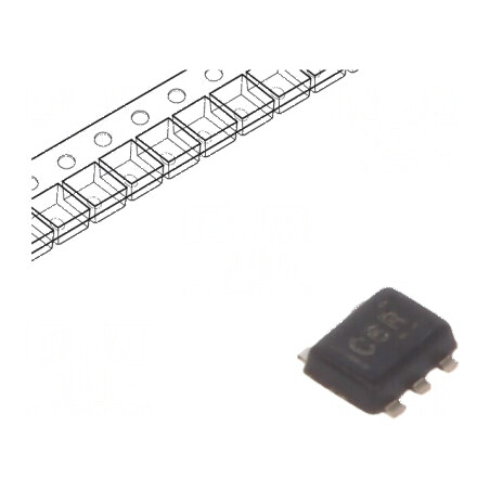 Comutator analogic bilateral CMOS SMD SOT5X3 cu 1 intrare și 3 ieșiri | Electronic-mag.ro | Componente Electronice