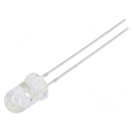 LED portocalie 5mm 3000mcd 30° convex 3÷13VDC | Electronic-mag.ro | Componente Electronice