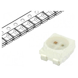 Emiţător IR 3528 PLCC4 10mW - Lungimi de undă 650-670nm, 830-870nm, Transparent, 10m | Electronic-mag.ro | Componente Electronice