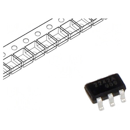 Comutator de putere high-side IC, switch USB 2,25A, canal 1 N-Channel | Electronic-mag.ro | Componente Electronice