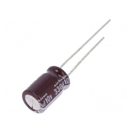 Condensator electrolitic low ESR THT 330uF 10VDC Ø8x11,5mm pentru aplicații electronice | Electronic-mag.ro | Componente Electronice