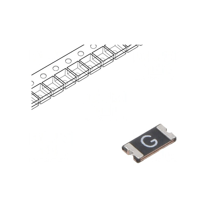 Siguranţă polimerică PTC 750mA SMD 1206L pentru protecţie electronică | Electronic-mag.ro | Componente Electronice