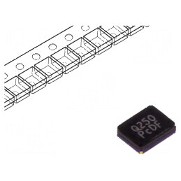 Rezonator de cuarț SMD 25MHz ±20ppm 18pF 3,2x2,5x0,8mm | Electronic-mag.ro | Componente Electronice