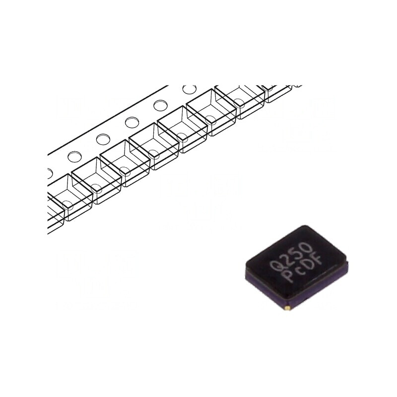 Rezonator de cuarț SMD 25MHz ±20ppm 18pF 3,2x2,5x0,8mm | Electronic-mag.ro | Componente Electronice Rezonator de cuarț SMD 25MHz ±20ppm 18pF 3,2x2,5x0,8mm | Electronic-mag.ro | Componente Electronice