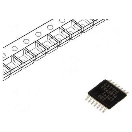 IC digital cu 3 stări, buffer Ch: 4 IN: 2 BiCMOS, TTL SMD LVT - Componentă electronică SMD | Electronic-mag.ro | Componente Electronice