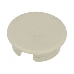 Capac ABS bej rotund pentru fixare prin apăsare | Electronic-mag.ro | Componente Electronice