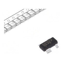 Diodă TVS rețea 6,5V-9V 0,225W SOT143, 2 rola, bandă ESD | Electronic-mag.ro | Componente Electronice