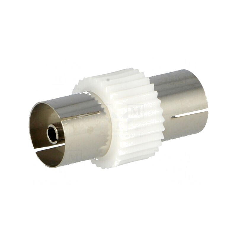 Adaptor coaxială 9,5mm drept, priză din ambele părţi | Electronic-mag.ro | Componente Electronice