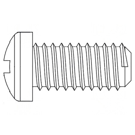 Şurub M6x40 cu cap rotund Phillips din poliamidă ISO 7045 | Electronic-mag.ro | Componente Electronice
