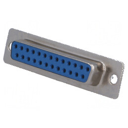 Conector D-Sub 25 PIN mamă pe cablu lipire 5A cu placare gold flash | Electronic-mag.ro | Componente Electronice