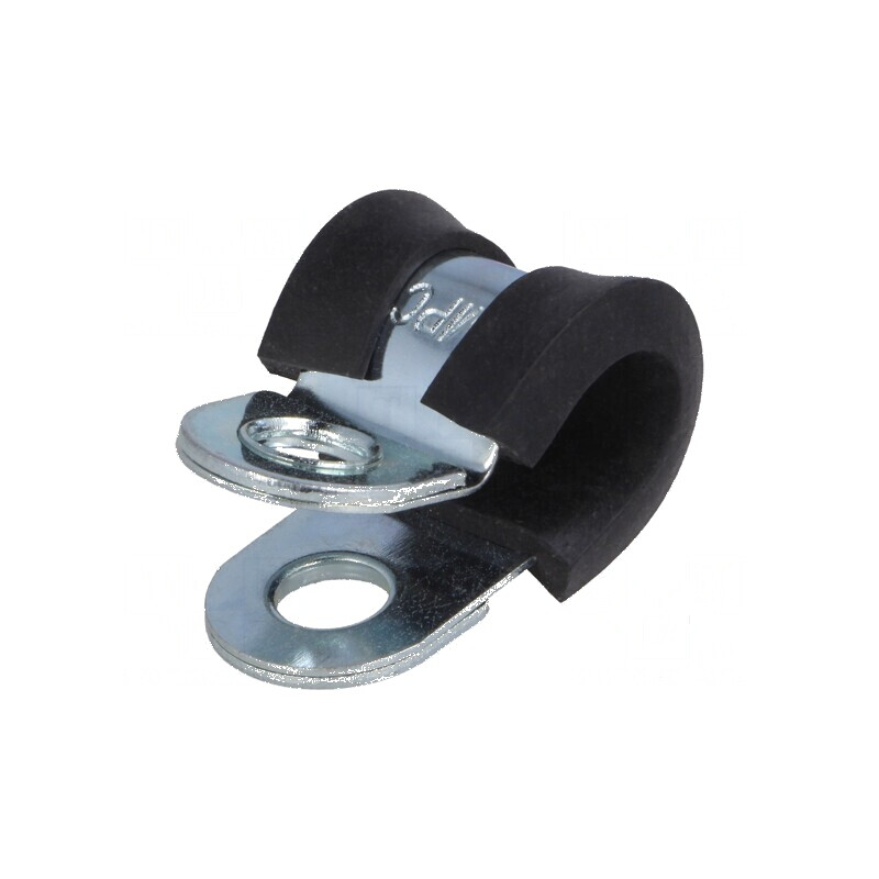 Clipsuri Øbuclă din oţel 8mm W: 15mm cu protecţie EPDM DL | Electronic-mag.ro | Componente Electronice