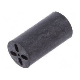 Bucșă de distanțare pentru LED-uri Øext: 6,5mm, ØLED: 5mm, Lungime: 12,7mm, PVC | Electronic-mag.ro | Componente Electronice