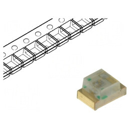 LED SMD 0805 Verde 110-300mcd 2x1,25x1,1mm 120° 20mA 102,5mW pentru iluminare eficientă | Electronic-mag.ro | Componente Electronice
