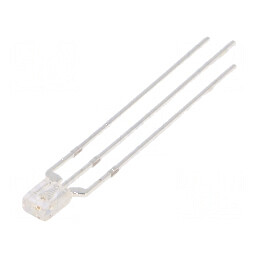 Lumină LED dreptunghiulară bicoloră roșu/albastru 2x3,2x4,15mm 100° | Electronic-mag.ro | Componente Electronice