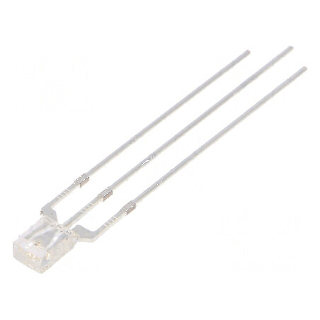 LED dreptunghiular bicolor galben/albastru 2x3,2x4,15mm | Electronic-mag.ro | Componente Electronice