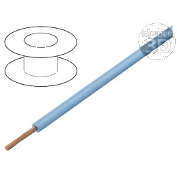 Cablu electric TLY litat 0,22mm² PVC albastru deschis 150V 300V | Electronic-mag.ro | Componente Electronice