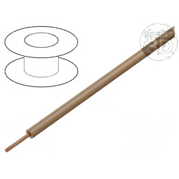 Cablu electric TLY litat 0,22mm2 PVC maro deschis 150V 300V 200m | Electronic-mag.ro | Componente Electronice