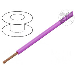 Cablu electric TLY litat 0,22mm² PVC roz 150V/300V 200m Clasa 5 | Electronic-mag.ro | Componente Electronice