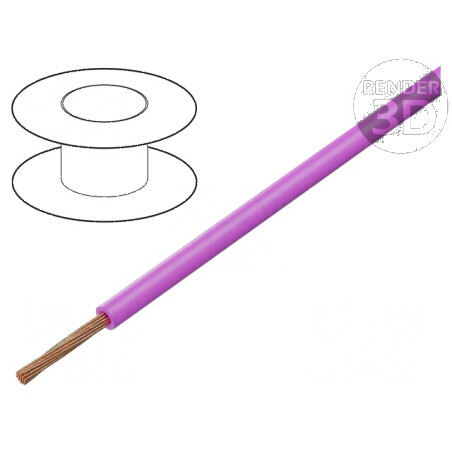Cablu electric TLY litat 0,22mm² PVC roz 150V/300V 200m Clasa 5 | Electronic-mag.ro | Componente Electronice