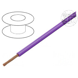 Cablu TLY litat 0,22mm² PVC violet 150V 300V 200m Clasa 5 | Electronic-mag.ro | Componente Electronice