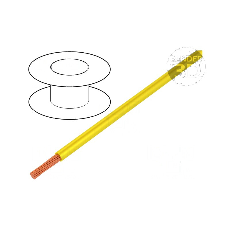 Cablu TLY litat 0,22mm2 PVC galben 150V/300V 200m Clasa 5 | Electronic-mag.ro | Componente Electronice Cablu TLY litat 0,22mm2 PVC galben 150V/300V 200m Clasa 5 | Electronic-mag.ro | Componente Electronice