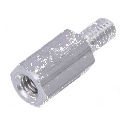 Piuliță distanțieră filetată 12mm M4 pentru aplicații diverse | Electronic-mag.ro | Componente Electronice