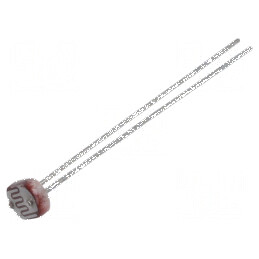 Fotorezistor 100mW 30-50kΩ 540nm THT ØLED 5mm 150VDC - Componentă electronică pentru circuite | Electronic-mag.ro | Componente Electronice