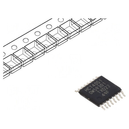 Demultiplexor digital IC CMOS TTL SMD TSSOP16 - Componentă electronică | Electronic-mag.ro | Componente Electronice