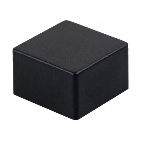 Tastă cu împingere pătrată neagră 9x9mm, 5,5mm, 25÷70°C | Electronic-mag.ro | Componente Electronice