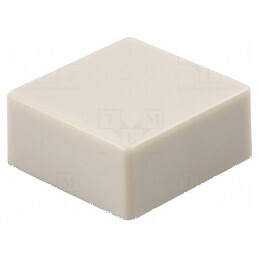Tastă cu împingere 5,5mm 12x12mm - 25÷70°C, pătrată, culoare ivoar | Electronic-mag.ro | Componente Electronice