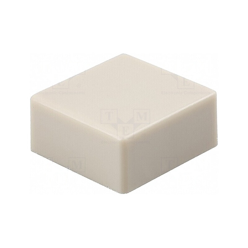 Tastă cu împingere 5,5mm 12x12mm - 25÷70°C, pătrată, culoare ivoar | Electronic-mag.ro | Componente Electronice