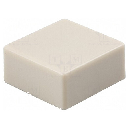 Tastă cu împingere 5,5mm 12x12mm - 25÷70°C, pătrată, culoare ivoar | Electronic-mag.ro | Componente Electronice