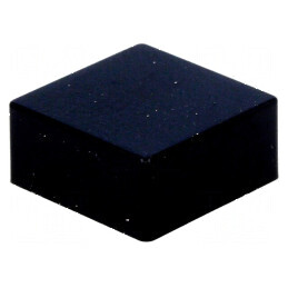 Tastă cu împingere pătrată neagră 12x12mm, 5,5mm, 25÷70°C | Electronic-mag.ro | Componente Electronice