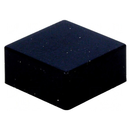Tastă cu împingere pătrată neagră 12x12mm, 5,5mm, 25÷70°C | Electronic-mag.ro | Componente Electronice
