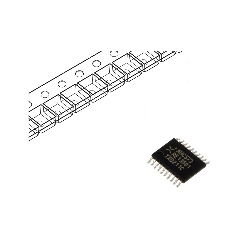 Clichet digital transparent D cu 8 canale CMOS 2÷5,5VDC SMD AHC | Electronic-mag.ro | Componente Electronice