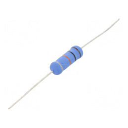 Rezistor metal oxid 10kΩ 5W ±5% Ø6,5x17,5mm temperaturi -55÷155°C | Electronic-mag.ro | Componente Electronice
