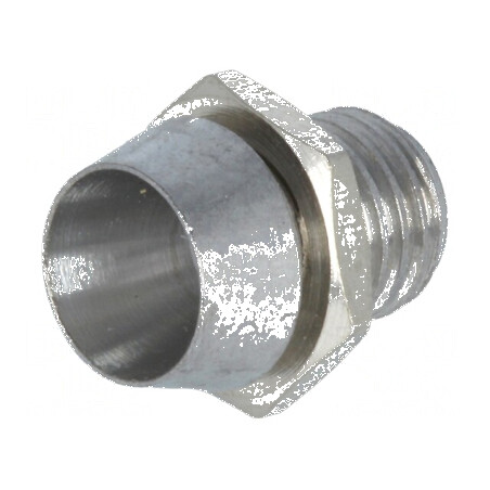Montură încastrată pentru LED 3mm, crom, alamă - L2: 8mm | Electronic-mag.ro | Componente Electronice