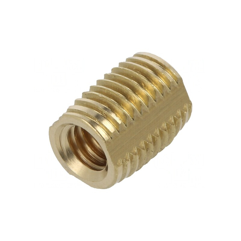 Adaos filetat din alamă M4 BN 1205 pentru montaj pe plastic | Electronic-mag.ro | Componente Electronice