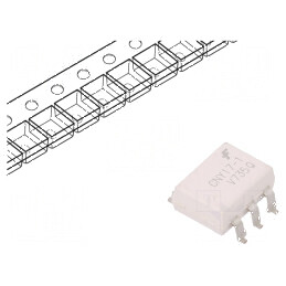 Optocuplor SMD CNY17, 1 Canal, 6 Pin, 4,17kV, Tranzistori Gull Wing | Electronic-mag.ro | Componente Electronice
