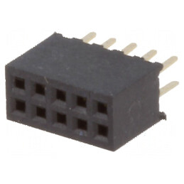 Conector şiruri pini soclu mamă 10 PIN 1,27mm THT 2x5 | Electronic-mag.ro | Componente Electronice