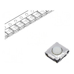 Microîntrerupător TACT SPST Poz: 2 0,02A/15VDC SMD fără EVQQ2 - Comutator compact pentru aplicații electronice | Electronic-mag.ro | Componente Electronice