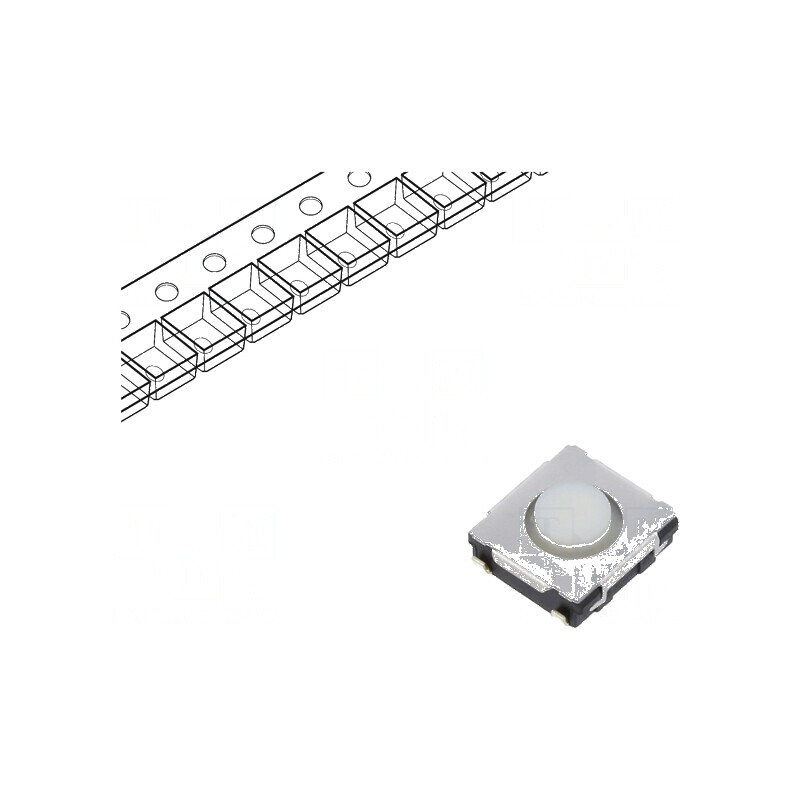 Microîntrerupător TACT SPST Poz: 2 0,02A/15VDC SMD fără EVQQ2 - Comutator compact pentru aplicații electronice | Electronic-mag.ro | Componente Electronice