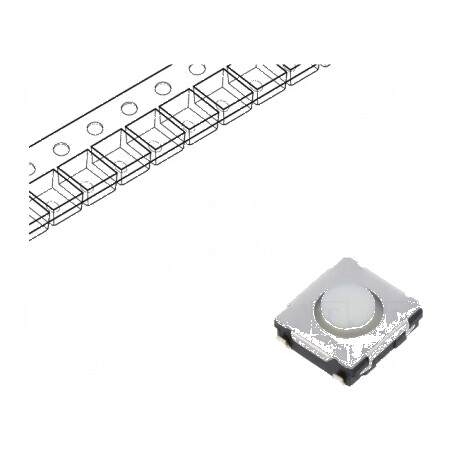 Microîntrerupător TACT SPST Poz: 2 0,02A/15VDC SMD fără EVQQ2 - Comutator compact pentru aplicații electronice | Electronic-mag.ro | Componente Electronice
