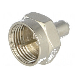 Conector F terminator tată 75Ω pentru cabluri coaxiale | Electronic-mag.ro | Componente Electronice