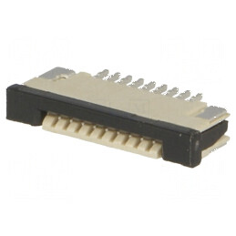 Conector FFC/FPC orizontal 9 pini ZIF pentru conexiuni superioare | Electronic-mag.ro | Componente Electronice